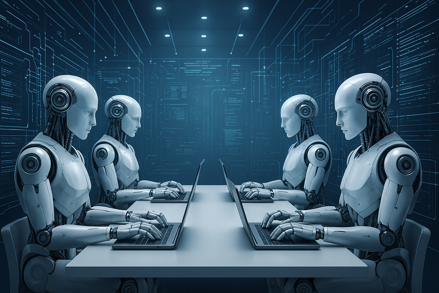 Robot Collaboration in Futuristic Control Room (1)